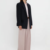 Victoria Beckham - Peak Lapel Jacket In Midnight