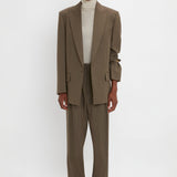 Victoria Beckham - Peak Lapel Jacket In Oregano