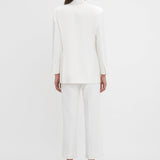 Victoria Beckham - Exclusive Double Breasted Tuxedo Jacket In Ivory