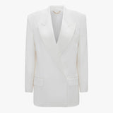 Victoria Beckham - Exclusive Double Breasted Tuxedo Jacket In Ivory