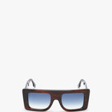 Victoria Beckham - Oversized Frame Sunglasses In Brown Horn