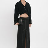 Victoria Beckham - Deconstructed Floor-Length Skirt In Black