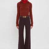 Victoria Beckham - Double Collared Jumper In Russet