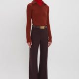 Victoria Beckham - Double Collared Jumper In Russet