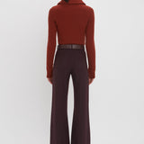 Victoria Beckham - Double Collared Jumper In Russet