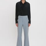 Victoria Beckham - Exclusive Wide Cropped Flare Trouser In Marina