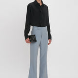 Victoria Beckham - Exclusive Wide Cropped Flare Trouser In Marina