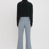 Victoria Beckham - Exclusive Wide Cropped Flare Trouser In Marina