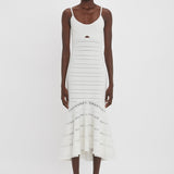 Victoria Beckham - Cut-Out Detail Cami Dress In White