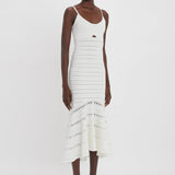 Victoria Beckham - Cut-Out Detail Cami Dress In White