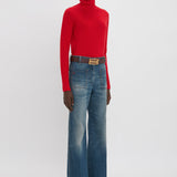 Victoria Beckham - Polo Neck Jumper In Red