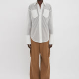 Victoria Beckham - Pocket Detail Shirt In White