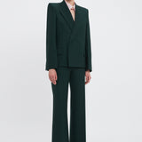 Victoria Beckham - Pointed Shoulder Jacket In Seaweed