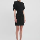 Victoria Beckham - Gathered Waist Mini Dress In Black