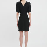 Victoria Beckham - Gathered Waist Mini Dress In Black