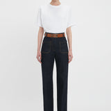 Victoria Beckham - Alina High Waisted Jean In Dark Indigo Rinse