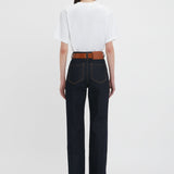 Victoria Beckham - Alina High Waisted Jean In Dark Indigo Rinse