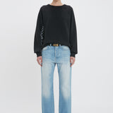 Victoria Beckham - Branded Sweatshirt In Black