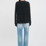 Victoria Beckham - Branded Sweatshirt In Black