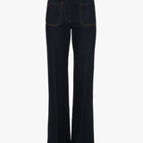 Victoria Beckham - Alina High Waisted Jean In Dark Indigo Rinse