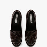 Victoria Beckham - High Heeled Loafer With Toggles In Port Leather