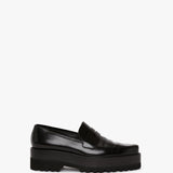 Victoria Beckham - Flatform Loafer In Black Leather