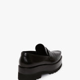 Victoria Beckham - Flatform Loafer In Black Leather