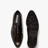 Victoria Beckham - Flatform Loafer In Brown Leather