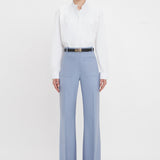 Victoria Beckham - Cropped Tux Shirt In White