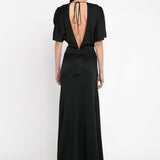 Victoria Beckham - Gathered Waist Floor-Length Dress In Black