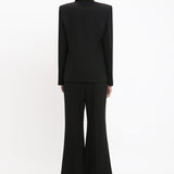 Victoria Beckham - Pointed Shoulder Tux Jacket In Black