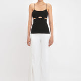 Victoria Beckham - Cut-Out Cami Top In Black