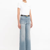 Victoria Beckham - Alina High Waisted Jean In Pale Blue Wash