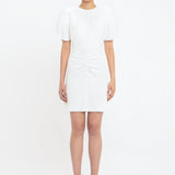 Victoria Beckham - Exclusive Gathered Waist Mini Dress In Ivory