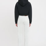 Victoria Beckham - Cropped Structured Hoodie In Black