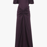 Victoria Beckham - Gathered Waist Floor-Length Dress In Fig