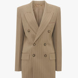 Victoria Beckham - Double Breasted Mens Jacket In Sandstorm