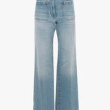 Victoria Beckham - Alina High Waisted Jean In Pale Blue Wash