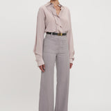 Victoria Beckham - Alina High Waisted Trouser In Quartz