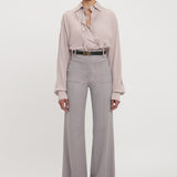 Victoria Beckham - Alina High Waisted Trouser In Quartz