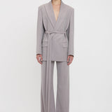 Victoria Beckham - Tailored Belted Jacket In Quartz