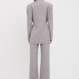 Victoria Beckham - Tailored Belted Jacket In Quartz