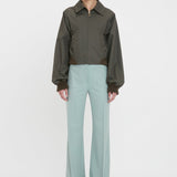 Victoria Beckham - Harrington Bomber Jacket In Khaki