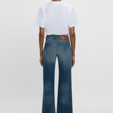 Victoria Beckham - Exclusive Alina High Waisted Jean In Mid Blue