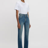 Victoria Beckham - Exclusive Julia High Waisted Jean In Mid Blue