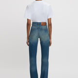 Victoria Beckham - Exclusive Julia High Waisted Jean In Mid Blue