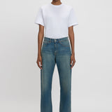 Victoria Beckham - Exclusive Bernie Relaxed Jean In Mid Blue