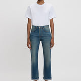 Victoria Beckham - Exclusive Victoria Relaxed Jean In Mid Blue