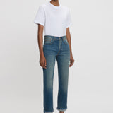 Victoria Beckham - Exclusive Victoria Relaxed Jean In Mid Blue