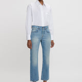 Victoria Beckham - Victoria Mid-Rise Jean In Light Blue